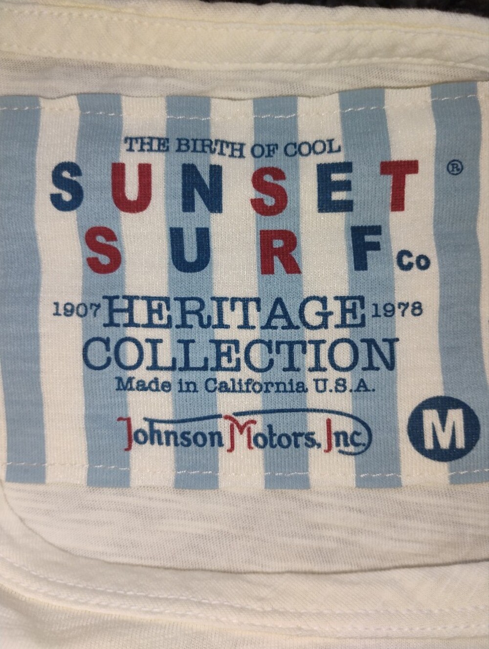 NWOT Sunset Surf Co Heritage 1978 Collection Cream T-Shirt Medium - Picture 2 of 5